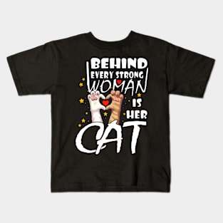 Women Cat Kids T-Shirt